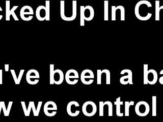 Hot Little 18+ Chastity Game With Bondage And Femdom