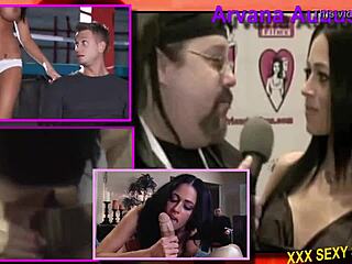 aryana augustine tribute hot split screen to pornstar, croatian beauty in action.