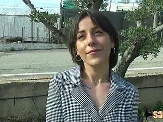 Man�a And M�lia, Two Naughty French Lesbians, Dominate A Guy In Wild Threesome Action