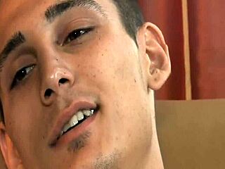 tattoo thug jacks off to a gay orgasm