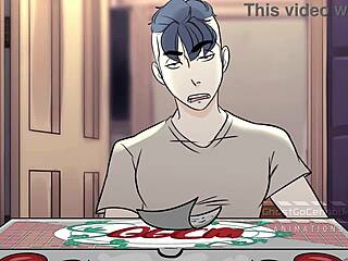 gay guys have sex over pizza