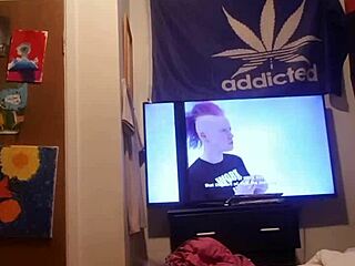 Slutty Canadian Whore Plays with Tight Cunt Hard!