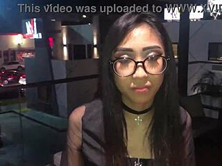 Eva Yi face fucked hard, while Rome Major pounds her pussy deep