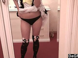 Sexy Caribbean Pirate Girl Strips for Webcam