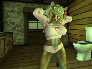 Dulce yiff peludo con acción anal intensa