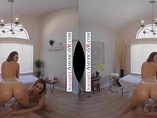 Beauty and skills could be watched in the video where Aiden Ashley and Tiffany Watson are giving a sensual massage with big boobs and hairless bodies