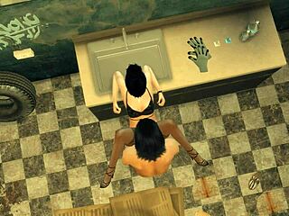 Dalam Sims 4 Merry Farmers bahagian 5, nak tengok brunette seksi dikongkek pantat dalam heels? Doggystyle dan missionary luar rumah.