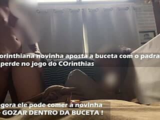 Corinthiana Loses Bet, Gives Pussy To Stepfather, Cums Inside