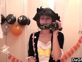 Sexy Caribbean Pirate Girl Strips for Webcam