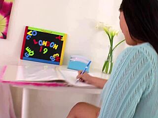 London Keyes, a 19-year-old Asian cutie, takes on a huge cock. Her POV blowjob ends with a messy facial!