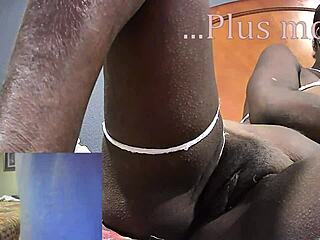 XXX do gueto - milf ebony grossa mija forte em cena selvagem