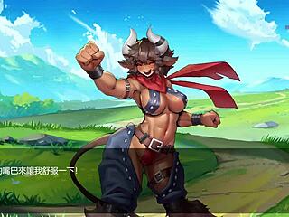 Muscle Demon King Craves My Big Cock in Hentai Action!