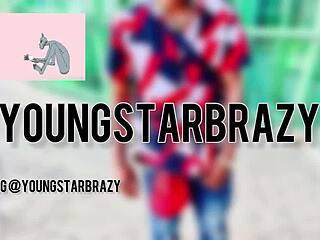 Spinning Her Around for Public Car Action at the Laundromat