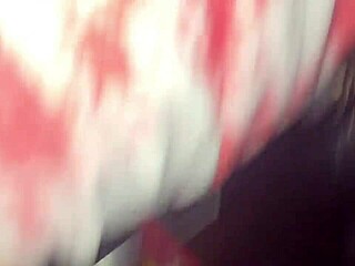 Spinning Her Around for Public Car Action at the Laundromat