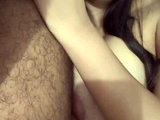 Cheating Sister-In-Law Gives Delicious Blowjob with Big Ass