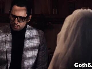 Mick And Zac Feed Joanna's Mouth And Pussy With Double Penetration!