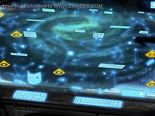 Star Wars orange trainer cosplay group scene with bdsm elements