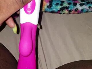 Homemade vibrator play with toy