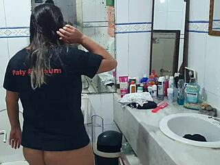 yo, why's paty bumbum pissing on camera before halloween party and breaking her phone?