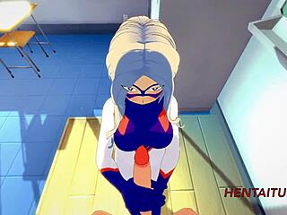 Boku No Hero Hentai avec Takeyama Yuu, Branle et Pipe en Cosplay