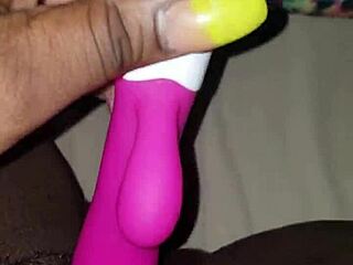 Homemade vibrator play with toy