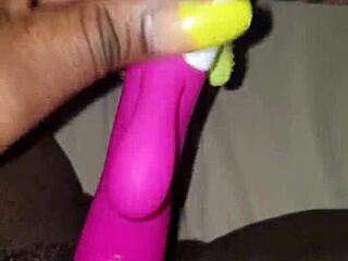 Homemade vibrator play with toy