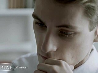 Christian twink's first gay fuck with older man