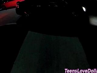 Teen Rides Cock in Public Park