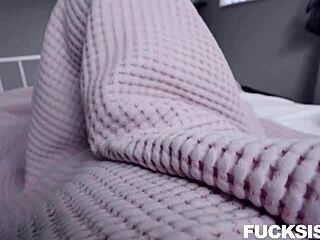 hot stepsister skylar vox blows her stepbro in this intense scene