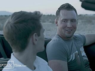 Christian twink's first gay fuck with older man