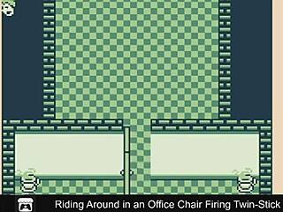 Riding Office Chair In Twin-Stick Game