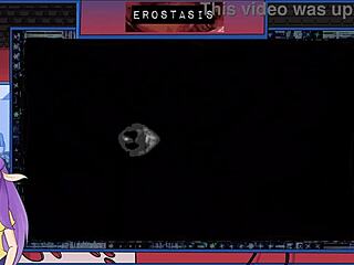 Detailed anime game with brunette and monster hentai.