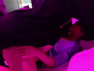 Blindfolded female police officer in amateur pov for erotic fun