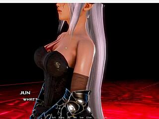 Nurse flashes patient in breeding island game outdoors