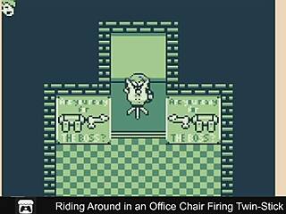 Riding Office Chair In Twin-Stick Game