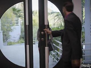 Brunette's Ass Reamed By Cheating Husband!