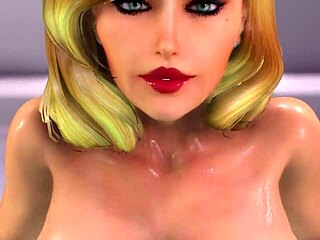 minisodes of a blonde milf getting wet in bath titty play