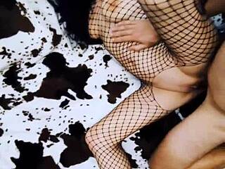 Beautiful Wife In Stockings For HOT SEX And ANAL