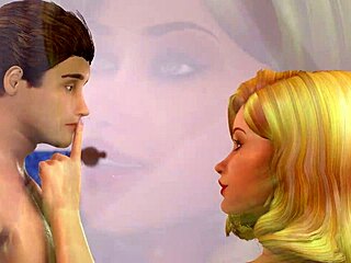 minisodes of a blonde milf getting wet in bath titty play