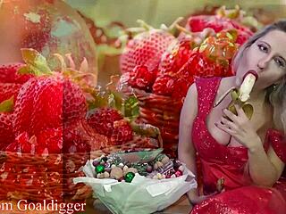 官能的なフードポルノに金融ドミネーションとオナニー