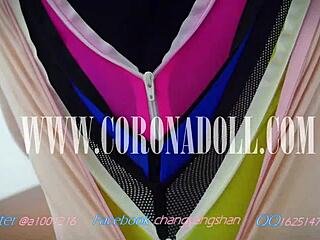 i'm bound in 7 layers zentai kigurumi box bondage with handcuffs and latex