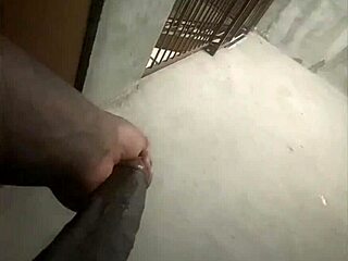 Big black cock jerking off with a big black cock