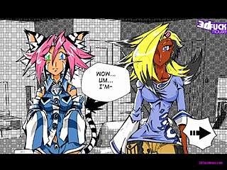 i-i fucked the futanari ladyboy's monster cock in the threesome game