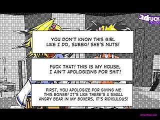 i-i fucked the futanari ladyboy's monster cock in the threesome game