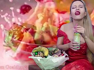 Sensual Food Porn With Financial Domination And Masturbation