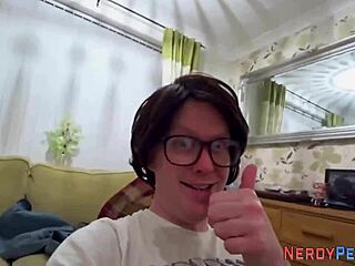 Real Newbie Rides Nerd's Dick