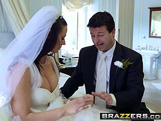 On her wedding day Simony Diamond flaunts her big butt and gets steamy with Danny D