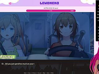 vtuber lewdneko gets naughty in highway blossoms game part 1 😈