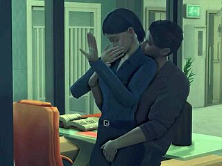 CEOが3Dヘンタイオフィスシーンで支配 - プレビュー