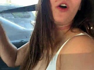 Abbie Maley Flashes on Tennis Court